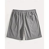 tanie Szorty casualowe-Męskie Szorty waflowe Szorty Letnie szorty Szorty na co dzień Kieszeń Elastyczny pas Ściągana na sznurek Równina Komfort Oddychający Do kolan Na zewnątrz Urlop Sportowy Codzienny Czarny Biały Średnio