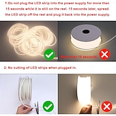cheap LED Strip Lights-AC 220V COB LED Strip Lights Outdoor Waterproof IP65 White Super Bright 10W/M CRI 80 LED Rope Light With switch plug