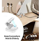 halpa Säilytys ja järjestäminen-12 kpl magneettisia kaapelikiinnikkeitä työpöydän johdon järjestäjä auton johdonpidike latauskaapelin hallintapidikkeet usb-kuulokkeille puhelimen laturin pistokkeen johdonpidike
