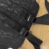 preiswerte College-Rucksäcke-Ästhetischer Canvas-Rucksack für Damen mit Bambus-Print – leichte Schultasche für Teenager und Studentinnen