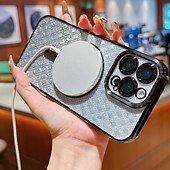 voordelige iPhone-hoesjes-telefoon hoesje Voor iPhone 16 15 14 Pro Max Plus iPhone 16e iPhone 13 Pro Max Achterkant Ondersteuning draadloos opladen Niet-vergelend Bling glitter glanzend Kleurgradatie