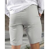 preiswerte Arbeitsshorts-Herren Schicke Shorts Burmuda Shorts Arbeitsshorts Tasche Einfach Komfort Atmungsaktiv Kurz Outdoor Geschäft Mode Lässig Schwarz Blau
