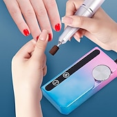 abordables Baignade et soins personnels-Machine à polir les ongles 45 000 tr/min, lime à ongles, perceuse à ongles électrique à vitesse réglable avec forets