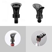 お買い得  キッチン用品＆小物-2個入り 2 in 1 ワインシールストッパー 花型ワインポアラーとボトルキャップ 再利用可能 漏れ防止 ワインボトルシーラー 赤ワインの保存と鮮度保持に