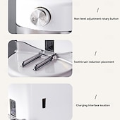 cheap Household Appliances-Automatic Toothpaste Dispenser Wall Mounted Electric Toothpaste Squeezer for Kids and Adults for Bathroom
