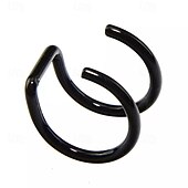 abordables Bijoux piercings-Femmes Bijoux de Corps 2 cm Anneau de nez / goujon de nez / piercing de nez Argent / Noir Géométrique Élégant Alliage Bijoux de fantaisie Pour Soirée Été