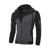 abordables Chaquetas de correr-Hombre Chaqueta para correr Chaqueta para exteriores Chaqueta con capucha Bolsillo Con Capucha Manga Larga Camiseta Ropa Deportiva Impermeable Resistente al Viento Ligero Transpirable Entrenamiento
