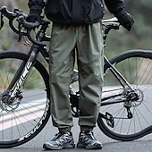 preiswerte Unterteile-Herren Cargohosen Wanderhosen Jogginghose Regenhose zum Wandern Winter Außen Normale Passform Wasserdicht Winddicht Unterteile Kordelzug Tasche Elastischer Bund Dunkelgrau Schwarz Camping / Wandern