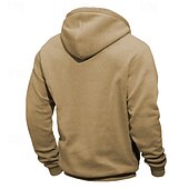 preiswerte Basic-Hoodies für Herren-Herren Kapuzensweatshirt Viertelreißverschluss Kapuzensweatshirt Schwarz Marineblau Khaki Hellgrau Dunkelgray Mit Kapuze Farbblock Patchwork Tasche Sport &amp; Outdoor Täglich Ferien Polyester Streetwear