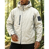 abordables Vestes imperméables-Homme Coupe-Vent Veste de randonnée Imperméable Extérieur Imperméable Coupe-vent Léger Tenues de randonnée Vêtements de randonnée Printemps Automne Top Camping / Randonnée / Spéléologie Course Noir
