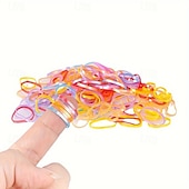 economico Supporto e Cura degli Animali-500 tendini per cavalli in silicone extra spessi e ad alta elasticità - criniera resistente &amp;Fasce per la coda dei cavalli, accessori per legare i peli di cavallo bianchi e neri, fasce per fissare la