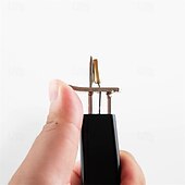 abordables arte de bricolaje-abalorios de aspecto profesional &amp;Herramienta para anudar (1 pieza): accesorio fácil de usar para la elaboración de joyas, de metal negro. &amp;Plástico ideal para rosario &amp;fabricación de pulseras