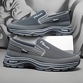 Недорогие Туфли-слипоны для повседневной носки-мужские кроссовки с мягкой подошвой, легкие повседневные мокасины для путешествий, работы и повседневного комфорта