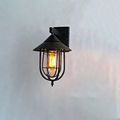 baratos luzes de parede ao ar livre-Luminária de parede LED, luminária de parede antiga, lanterna externa à prova d&#039;água IP65, à prova de ferrugem, alumínio, vidro, lâmpada de parede, lanterna, pátio, jardim, varanda, villa, luzes