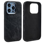 economico Cover per iPhone-telefono Custodia Per iPhone 16 15 14 Pro Max iPhone 13 Pro Max Copertura Posteriore Magnetico Resistente agli urti Retrò TPU Pelle PU