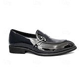 billige Loafers-herresko i skinnende gull – metalliske slip-on-sko til bryllup, kveldsgallaer og forestillinger