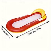 cheap Outdoor Activity-1pc Large PVC Inflatable Pool Float with Sun Hat Design - Durable Foldable and Portable for Beach and Pool Parties Pool Relaxation EssentialsPlayful Pool AccessoryDurable Pool Float