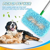 economico Prodotti per la pulizia-set di panni per mocio in microfibra riutilizzabili da 12 pollici, ricariche per mocio lavabile per pavimenti bagnati &amp;lavaggio a secco, compatibile con la maggior parte dei mop piatti, testine