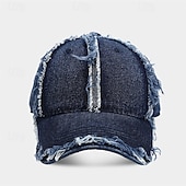 economico Cappellino da baseball da uomo-Per uomo Cappellino da Baseball Cappello da Sole Cappello da Camionista Nero Rosa Jeans Moda Casual Streetwear Quotidiano Tinta unica Regolabile Protezione solare Traspirante