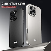 olcso iPhone-tokok-telefon Ügy Kompatibilitás Apple AirTag iPhone 16 Pro Max iPhone 15 14 Pro Max Fekete tok Leválasztható Mágneses Ütésálló PC Fém