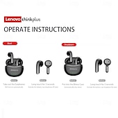 economico Cuffie TWS wireless-Cuffie wireless Lenovo X16, auricolari TWS, auricolari in-ear Bluetooth 5.2 stereo ENC, cancellazione del rumore ambientale, batteria a lunga durata per Apple, Samsung, Huawei, Xiaomi, Mi, viaggi,