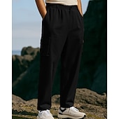 cheap Bottoms-Men&#039;s Cargo Pants Hiking Pants Trousers Hiking Rain Pants Outdoor Regular Fit Waterproof Windproof Bottoms Pocket Black Army Green Cotton Camping / Hiking Running S M L XL XXL
