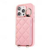 preiswerte Handyhülle für iPhone-Handy Hülle Handyhüllen Für iPhone 16 15 14 Pro Max Plus iPhone 16e iPhone 13 Pro Max Brieftaschenhülle Reisverschluss mit Trageriemen Ständer Retro TPU PU-Leder