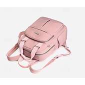 abordables Sacs à dos de Collège-Femmes Sac à Dos Cartable Sac à Dos Fonctionnel Sac à dos scolaire École Quotidien Voyage Nylon Réglable Léger Fermeture éclair Gris foncé Noir Rose Claire