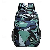 abordables Sacs à dos de Collège-Sac à dos d&#039;école camouflage géométrique pour garçon – cartable sportif et léger pour les collégiens et les lycéens