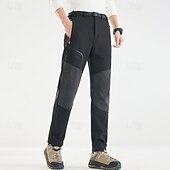 abordables Fondos-Hombre Pantalones cargo Pantalones para senderismo Pantalones de lluvia para senderismo Invierno Al aire libre Ajuste regular Impermeable Resistente al Viento Prendas de abajo Bolsillo Negro Verde
