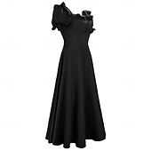 abordables Robe-Médiéval Renaissance 18ème Siècle Robe Taille Empire Robe inspirée de la Régence Elfe Ligne A Femmes Fantaisie Halloween Carnaval Vacances Décontracté Quotidien LARP Adultes Robe