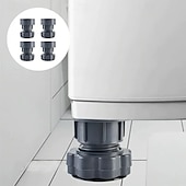 cheap Bathroom Gadgets-4 Pcs Height Adjustable Washing Machine Stand Anti Slip Furniture Base Riser Pads Shock Absorbing Feet for Refrigerator Washer Dryer Leveling Support Heavy Duty Stabilizer