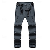 halpa Pohjat-Miesten Reisitaskuhousut Vaellushousut Sadehousut retkeilyyn Fleece-housut Talvi Ulko- Normaali Vedenkestävä Tuulenkestävä Nopea kuivuminen Alaosat Tasku Musta Tumman harmaa Retkeily ja vaellus Juoksu