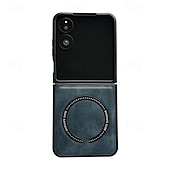 cheap Samsung Cases-Phone Case For Samsung Galaxy Z Flip 7 Z Flip 6 Z Flip 5 Z Flip 4 Z Flip 3 Back Cover Magnetic Shockproof Retro TPU PU Leather