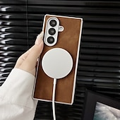 Недорогие Чехлы для Samsung-телефон Кейс для Назначение SSamsung Galaxy Z-образный сгиб 7 Z-сгиб 6 Z Fold 5 Z Fold 4 Z Fold 3 Кейс на заднюю панель Магнитный Защита от удара Ретро ТПУ Кожа PU