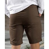 preiswerte Arbeitsshorts-Herren Schicke Shorts Burmuda Shorts Arbeitsshorts Tasche Einfach Komfort Atmungsaktiv Kurz Outdoor Geschäft Mode Lässig Schwarz Blau