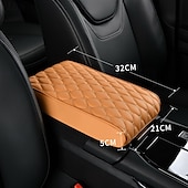 economico Organizzazione spazi-Bracciolo in memory foam per auto, cuscino per console centrale con tasca portaoggetti, porta telefono, scatola per fazzoletti, supporto per gomiti per il comfort di guida