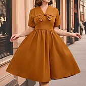levne Šaty-Retro 50. léta Rockabilly Polední Šaty na šaty Flare šaty Větší velikosti A-Linie Dámské Dovolená Maturita Párty a večer Dospělí Šaty Jaro léto
