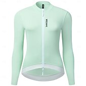 preiswerte Radtrikot Damen-WOSAWE Damen Radtrikot Downhill-Trikot Langarm Fahhrad Trainingsanzug Trikot Kompressionskleidung mit 3 Gesäßtaschen Mountainbike MTB Straßenradsport Reflektierende Streifen Rückentasche