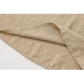 abordables Conjuntos-Conjuntos de pantalones de lino para mujer, 15% lino, básicos, color liso, bolsillo, cintura elástica, camiseta, pantalón, uso diario, calle, manga larga, cuello redondo, azul, negro, blanco, azul marino, marrón claro, verano, primavera