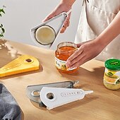baratos Utensílios &amp; Aparelhos de Cozinha-Abridor de potes multifuncional com 2 unidades – abridor de garrafas manual universal &amp;removedor de tampa de lata com design magnético, abridor de tampa de fácil remoção para uso na cozinha
