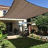 economico Protezione Solare-Parasole da esterno con protezione UV al 90%, impermeabile, antivento, facile da montare con chiusura rapida, ideale per picnic in campeggio &amp;attività all&#039;aperto, tenda da sole moderna, tessuto