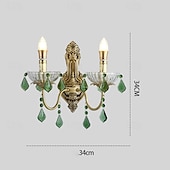 Χαμηλού Κόστους Εσωτερικά Επιτοίχια Φωτιστικά-απλίκες τοίχου χρυσές 1 φωτιστικό τοίχου, μοντέρνα φωτιστικά τοίχου, απλίκες τοίχου αγροικίας με διαφανές γυάλινο καπέλο, απλίκες τοίχου για σαλόνι, υπνοδωμάτιο, σκάλα, μπάνιο, διάδρομο 110-240v