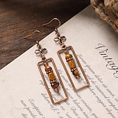 abordables Boucles d&#039;oreilles-1 Paire Boucles d&#039;oreilles For Femmes Rue Date Plage Alliage Le style rétro Géométrique