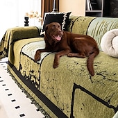 economico Copridivano per animali domestici-Copridivano in ciniglia vintage antigraffio per cani, adatto agli animali domestici