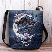 olcso Táskák-női halloweeni tökös crossbody táska - boszorkánykalap és macskaminta, állítható pánttal, könnyű, bolyhosított válltáska, tökéletes ünnepi bulikra és trick or treat eseményekre
