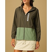 abordables Chaquetas impermeables-Mujer Cortavientos Chaqueta Chaqueta para senderismo Chaqueta rígida Al aire libre Protección Solar Secado rápido Ligero Transpirable Trajes de senderismo Ropa de senderismo Verano Primavera Chaqueta