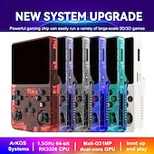 cheap Game Consoles-R36S Handheld Game Console 3.5 Inch IPS Screen Retro Game Console Linux System Screen Portable Pocket Video Player Travel Essentials 64GB and128G Extra Large Memory