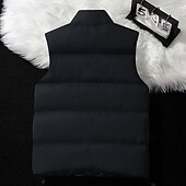 preiswerte Westen-Herren Wanderweste Pufferweste Wendbare Weste Ärmellos Weste Außen Thermowarm Winter Tasche Polyester Schwarz Blau Khaki Jagd Angeln Klettern