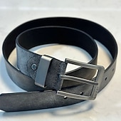 abordables Cinturones de hombre-Hombre Cinturón Hebilla automática Liberación rápida Cuero de PU Legierung Duradero Ajustable Plano Negro Color Camello Exterior Diario Cinturón de Cintura